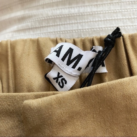 Nwt I AM GIA TAN KHAKI COBAIN CARGO HIGH WAISTED PUFFY PANTS - XS - Picture 4 of 10